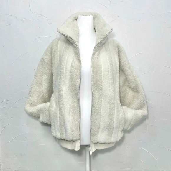 Athleta Willow Fleece Sherpa Bomber Jacket - Picture 5 of 15